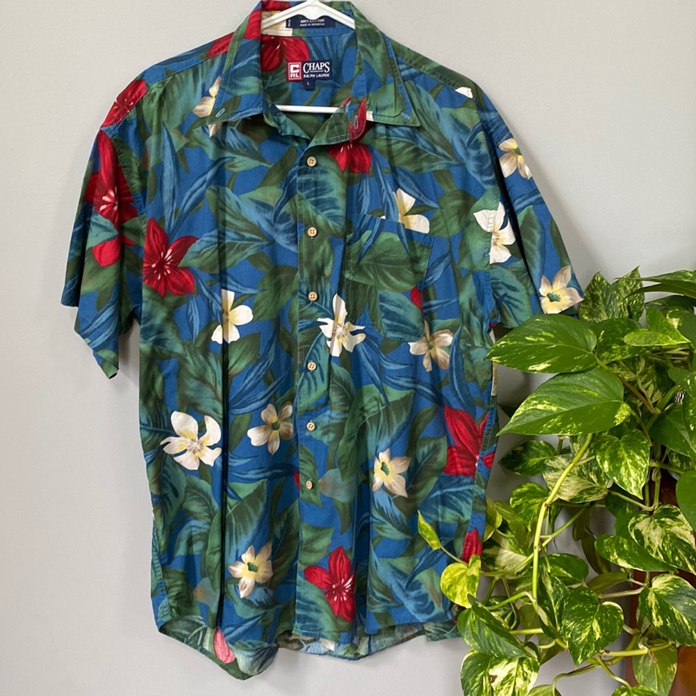 Chaps by Ralph Lauren Hawaiian/ tropical shirt